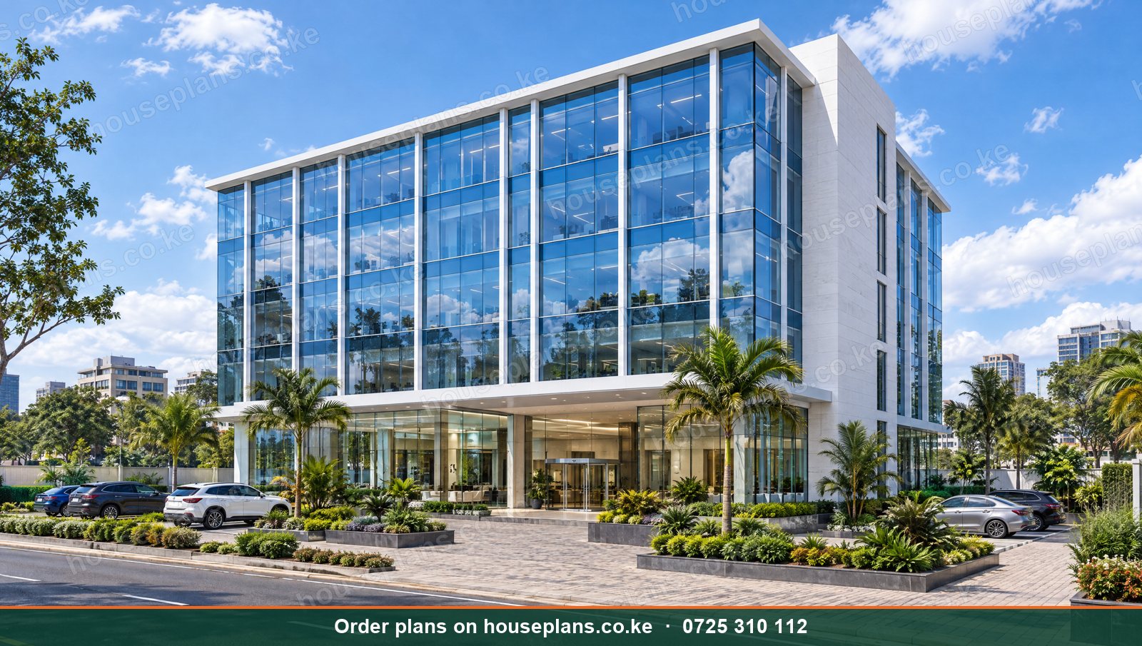 5 Storey Office Block design in Kenya: the Kazi, exterior photo