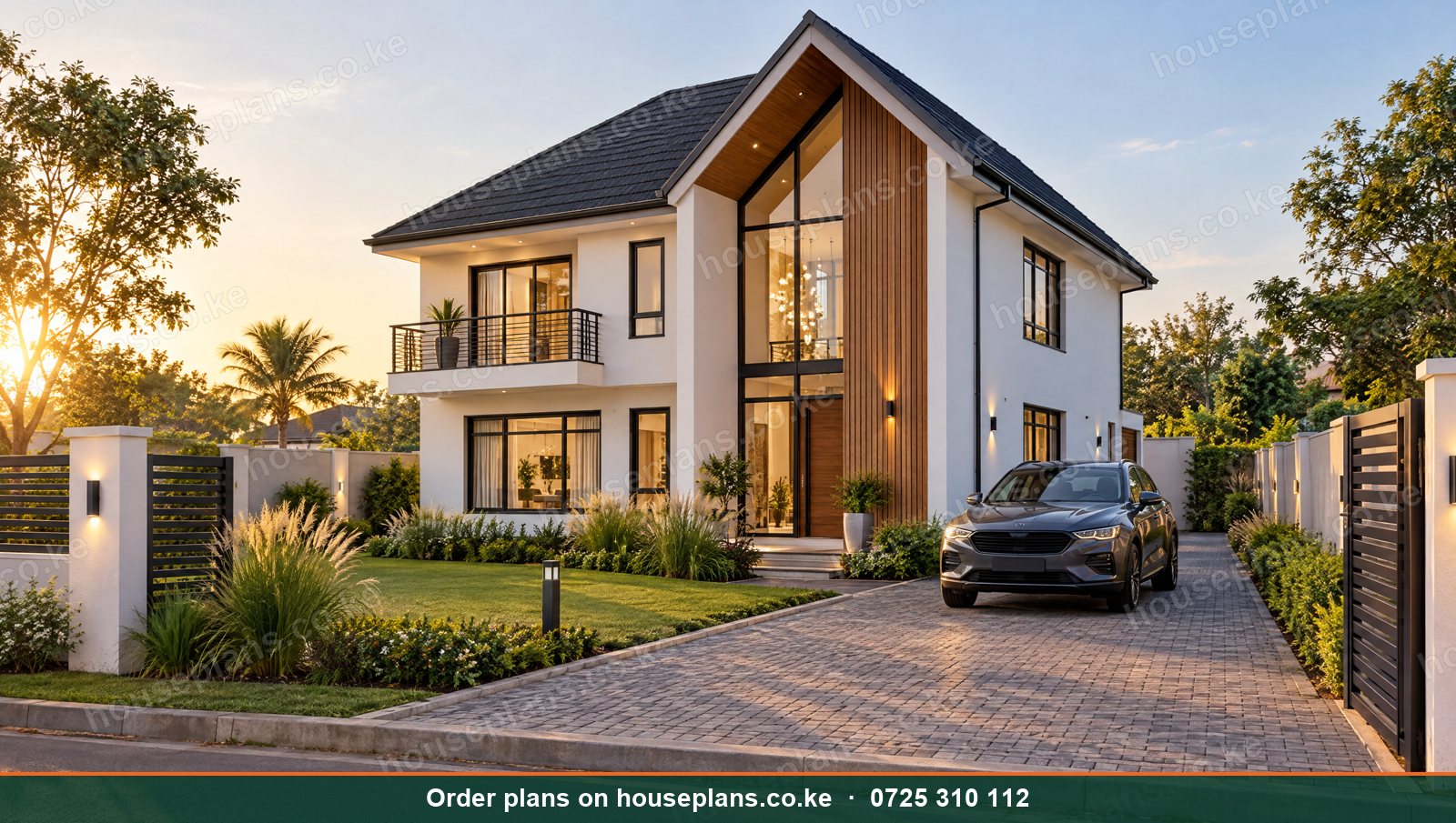 3 Bedroom Gable Roof Maisonette design in Kenya: the Thika, exterior photo